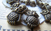 Accessories - 10 Pcs Of Antique Bronze Tiny Owl Charms 13x16mm A134