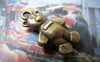 Accessories - 10 Pcs Of Antique Bronze Toy Bear Charms 15x25mm A4969