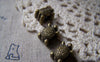 Accessories - 10 Pcs Of Antique Bronze Turtle Spacer Beads Double Sided 9x13mm A5773