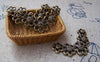 Accessories - 10 Pcs Of Antique Bronze V Shaped Five Flower Connectors Charms 20x33mm A355