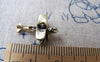 Accessories - 10 Pcs Of Antique Bronze Vintage Biplane Aircraft Charms 10x19mm A930