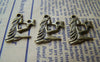 Accessories - 10 Pcs Of Antique Bronze Virgin Constellation Charms Pendants 15x23mm A4423