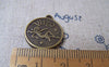 Accessories - 10 Pcs Of Antique Bronze Virgo The Virgin Constellation Round Charms Pendants 18mm A1933