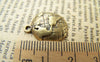 Accessories - 10 Pcs Of Antique Bronze World Map Round Charms 15mm A1484