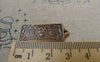 Accessories - 10 Pcs Of Antique Copper One Hundred US Dollar Bill Money Charms 12x31mm A5621