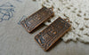 Accessories - 10 Pcs Of Antique Copper One Hundred US Dollar Bill Money Charms 12x31mm A5621