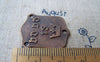 Accessories - 10 Pcs Of Antique Copper Three Hole Embossed Crown Connector Charms 22x25mm A582