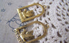 Accessories - 10 Pcs Of Antique Gold Filigree Peace Dove Bird Charms 20x35mm A2757