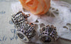 Accessories - 10 Pcs Of Antique Silver 3D Crown Charms 12x13mm A1361