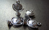 Accessories - 10 Pcs Of Antique Silver 3D Globe Charms 14.5x21mm A2302