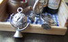 Accessories - 10 Pcs Of Antique Silver 3D Globe Charms 14.5x21mm A2302