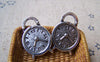 Accessories - 10 Pcs Of Antique Silver Alarming Clock Charms 16x24mm A1322