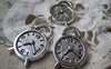 Accessories - 10 Pcs Of Antique Silver Alarming Clock Charms 16x24mm A1322