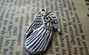Accessories - 10 Pcs Of Antique Silver Angel Charms  18x29mm A1523