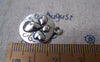 Accessories - 10 Pcs Of Antique Silver Angel Round Charms 18x21mm A4966