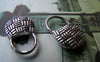 Accessories - 10 Pcs Of Antique Silver Basketweave Handbag Charms Pendants 11x16mm A2617