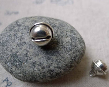 Accessories - 10 Pcs Of Antique Silver Bell Charms 9mm  A6137
