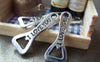 Accessories - 10 Pcs Of Antique Silver Bottle Opener Charms 10x27mm A1384