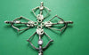 Accessories - 10 Pcs Of Antique Silver Bow And Arrow Charms Pendants 25x35mm A4378