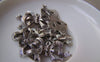 Accessories - 10 Pcs Of  Antique Silver Bow Tie Knot Charms 15x30mm A2349