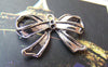 Accessories - 10 Pcs Of  Antique Silver BowTie Bow Knot Charms 18x29mm A794