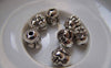 Accessories - 10 Pcs Of Antique Silver Buddha Head Beads Charms 10mm A5806