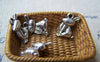 Accessories - 10 Pcs Of Antique Silver Carrot Rabbit Charms 9x13mm A1175