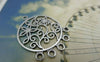 Accessories - 10 Pcs Of Antique Silver Chandelier Earring Drops Pendants Charms  25x35mm  A5900