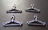 Accessories - 10 Pcs Of Antique Silver Clothes Coat Hanger Charms 16x23mm A3457