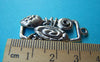 Accessories - 10 Pcs Of Antique Silver Crab Rectangular Charms 15x34mm A1160