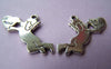 Accessories - 10 Pcs Of Antique Silver Cupid Angel Charms 17x32mm A1336