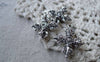 Accessories - 10 Pcs Of Antique Silver Double Vajra/Dorje Cross Buddhism Pendants 20x23mm A7699