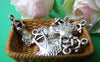 Accessories - 10 Pcs Of Antique Silver Dress Charms 12x20mm A2480