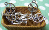 Accessories - 10 Pcs Of Antique Silver Electric Fan Charms 11x15mm A878