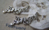 Accessories - 10 Pcs Of Antique Silver English Word Charms 16x35mm A2949