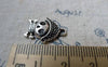 Accessories - 10 Pcs Of Antique Silver Filigree Skull Pirate Charms 13x19mm A6346