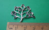 Accessories - 10 Pcs Of Antique Silver Filigree Tree Charms 32x33mm A1317