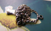 Accessories - 10 Pcs Of Antique Silver Flower Basket Pendants Charms 23x30mm A1109