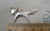 Accessories - 10 Pcs Of Antique Silver Fox Charms Pendants 26x45mm A7360