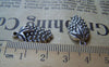 Accessories - 10 Pcs Of Antique Silver Grape Charms Pendants  10x20mm A1025
