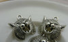 Accessories - 10 Pcs Of Antique Silver Grizzly Bear Charms Pendants   17x20mm A5989