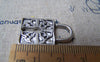 Accessories - 10 Pcs Of Antique Silver Huge Lock Charms 15x26mm A1922