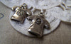 Accessories - 10 Pcs Of Antique Silver Jersey Shirts No. 9 Charms 15x18mm A1349