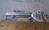 Accessories - 10 Pcs Of Antique Silver Key Pendants Charms 20x57mm A1247