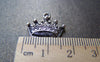 Accessories - 10 Pcs Of Antique Silver Lovely Crown Charms 12x17mm A767
