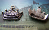 Accessories - 10 Pcs Of Antique Silver Lovely Crown Charms 12x17mm A767