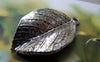Accessories - 10 Pcs Of Antique Silver Lovely Leaf Charms 20x35mm A5187