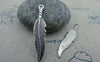 Accessories - 10 Pcs Of Antique Silver Lovely Leaf Charms  35mm A1024