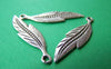 Accessories - 10 Pcs Of Antique Silver Lovely Leaf Charms  9x34mm A1019