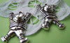 Accessories - 10 Pcs Of Antique Silver Lovely Little Boy Charms 23x35mm A1562